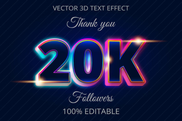 20k 3d Creative Text Effect Design for Modern Visual Storytelling
