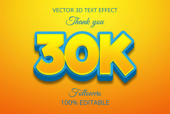 30k 3d Creative Text Effect Design: A New Dimension in Digital Art