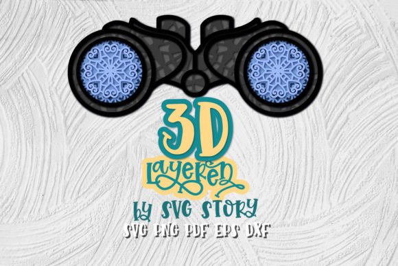 3D Layered Binoculars SVG Design Camp: A Creative Journey into Digital Art