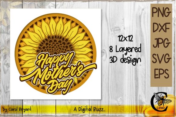 3D Layered Mother’s Day Design: A Creative Way to Celebrate Mom