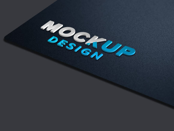 3D Logo Mock Up Design Template