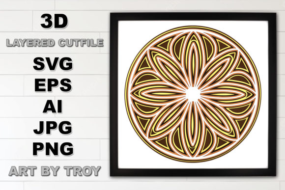 3D Mandala Layered SVG Cut File 1: A Creative Tool for Precision and Expression