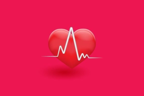 3D Realistic Heart Icon Design Vector