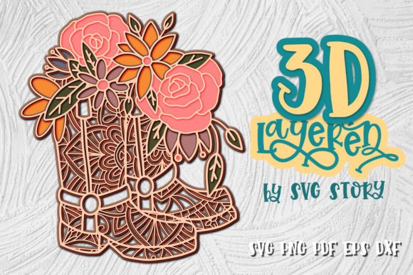 3D Rubber Boots Layered Design SVG: A Strategic Tool for Visual Communication and Branding