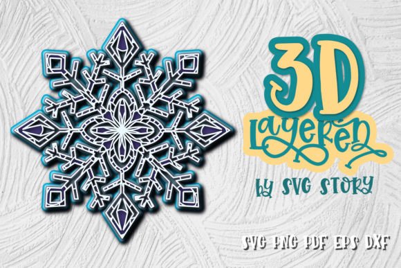 3D Snowflake Layered Christmas Design: A Modern Approach to Holiday Artistry