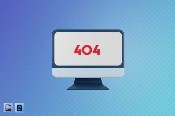 404 Error 3D Illustration: A Creative Solution for Website Navigation