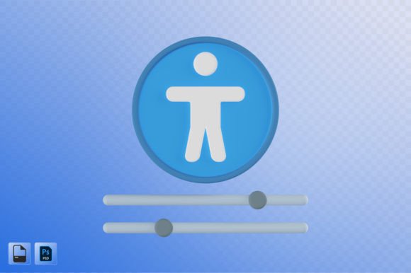 Accessibility 3D Illustration