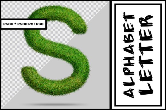 Alphabet Letter S with Grass Style: A Unique and Practical Design Concept