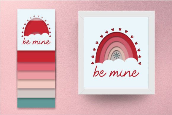 Boho Rainbow Shadow Box Design: A Creative Expression of Color and Depth