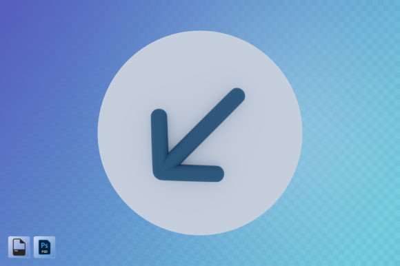 Bottom Left Arrow 3D Illustration: A Powerful Visual Tool