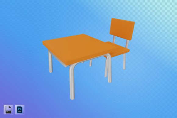 Chair and Table 3D Illustration: Enhancing Design and Workflow Integration