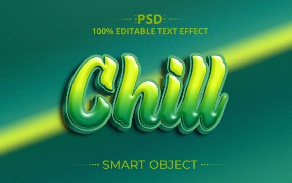 Chill 3D PSD Text Effect Design: A Creative Tool for Digital Artists