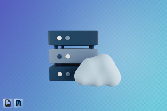 Cloud Database 3D Illustration: A Visual Tool for Modern Data Management