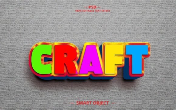 Craft 3D PSD Text Effect Design: Elevate Your Visual Creativity