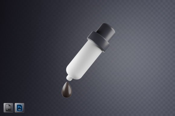 Dropper Picker Color 3D Illustration