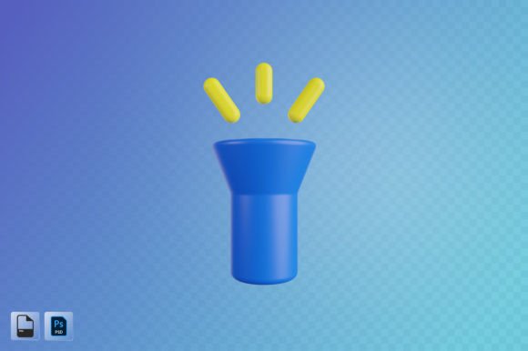 Flashlight 3D Illustration Explained