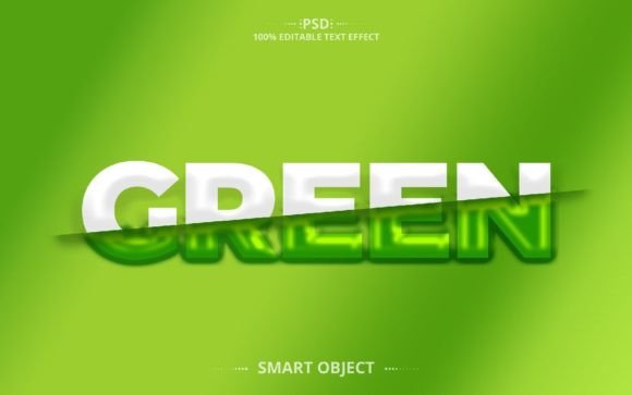 Green Cut 3D PSD Text Effect Design: A Powerful Tool for Creative Professionals