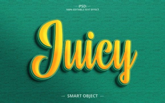 Juicy 3D Creative Text Effect Design: A Powerful Tool for Visual Storytelling