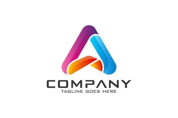 Modern 3D Letter a Logo Design