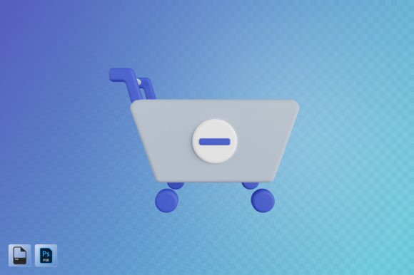 Remove from Cart 3D Illustration: Enhancing E-Commerce User Experience
