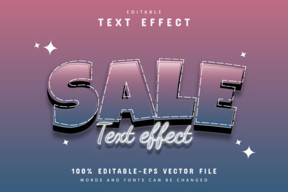 Sale 3D Style Text Effect Design