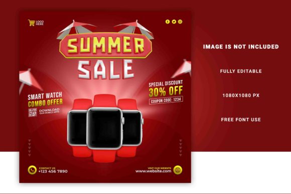 Summer Sale 3D Social Media Post Design: A New Era of Visual Engagement