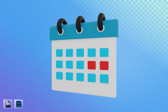 Time Table 3D Illustration: A New Dimension in Organization and Creativity