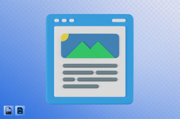 Website Content 3D Illustration Explained